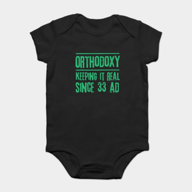 Funny Christian Eastern Orthodox Baby Bodysuit by The WYLD Tribe